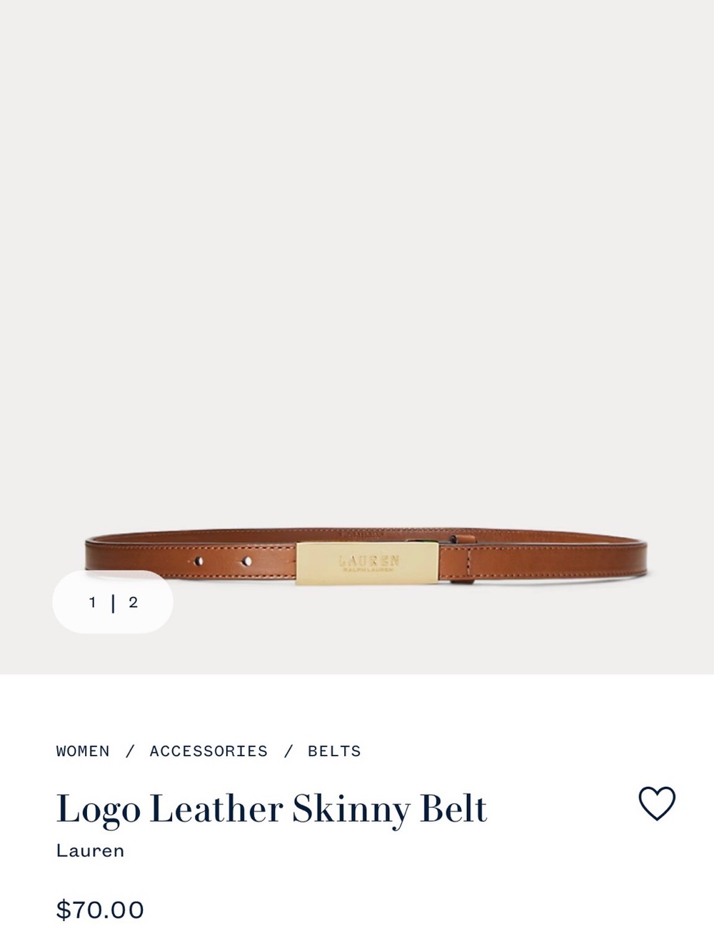 Polo Ralph Lauren Women's skinny belt
